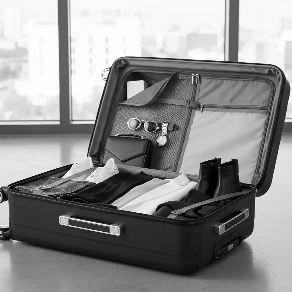 Destination capsule curation by personal stylist in London for luxury travel