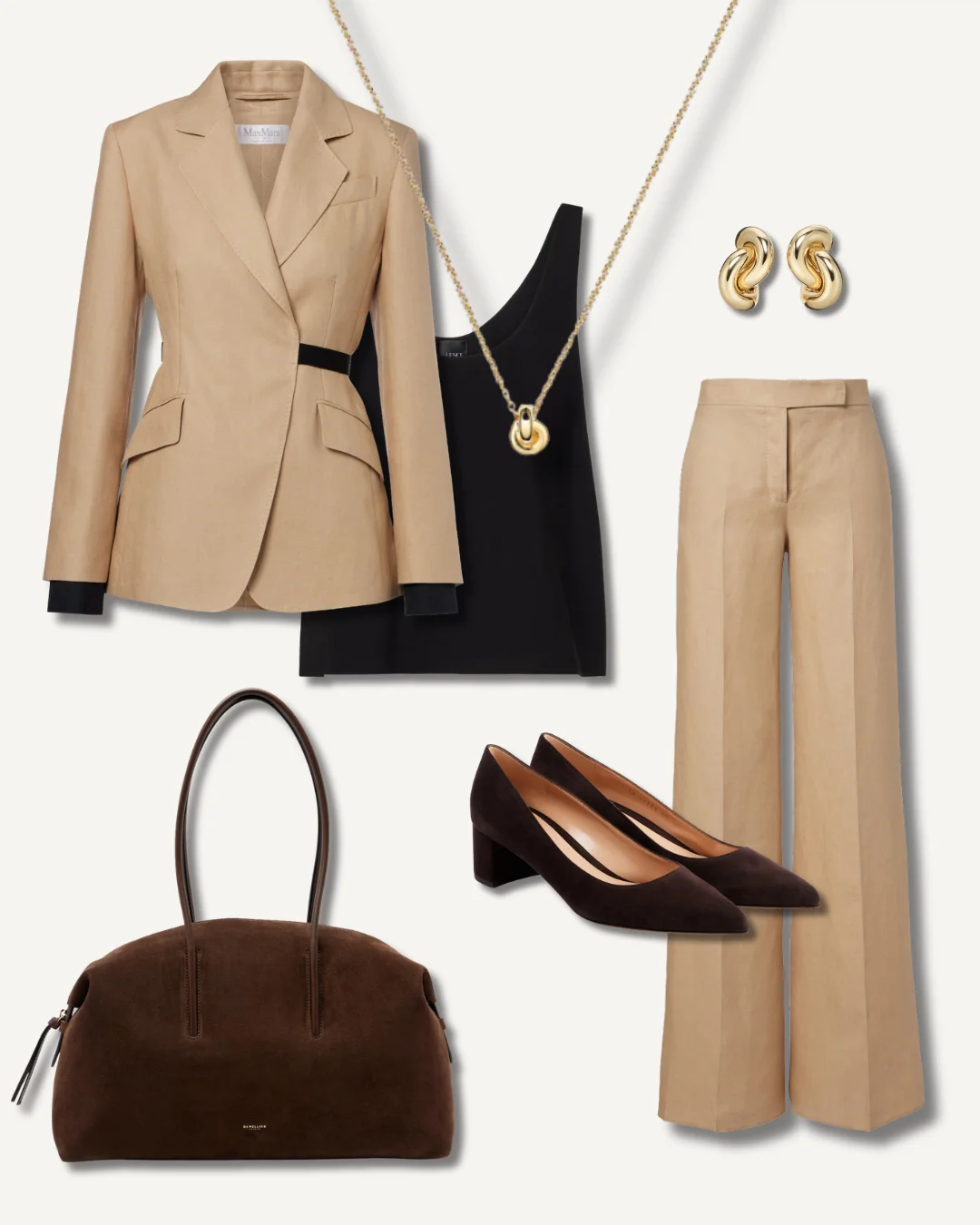Canary Wharf financial presentation power suit outfit for female CEO