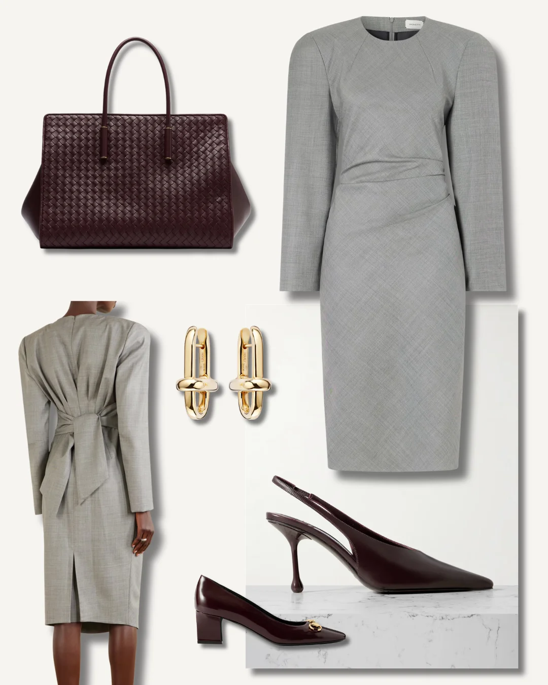 Mayfair client lunch outfit for female executive in London